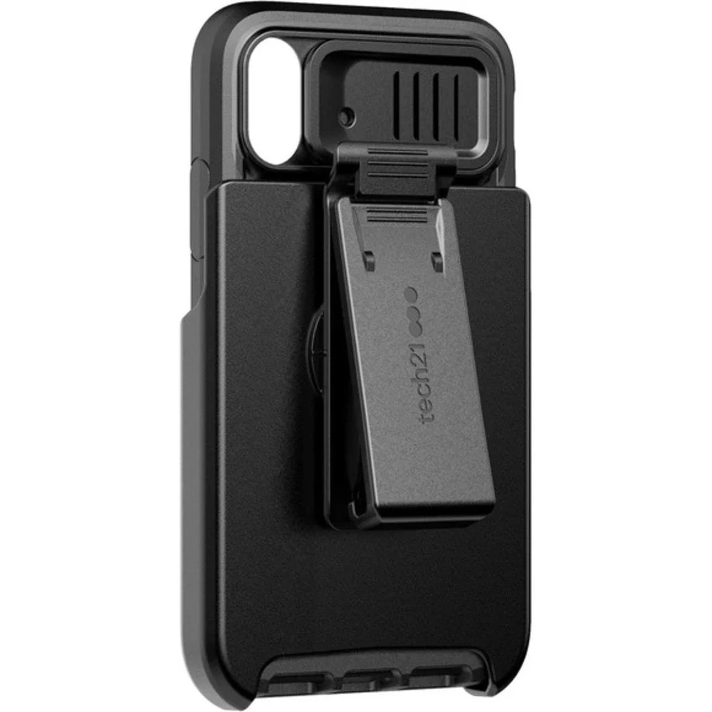 Tech21‎ Evo Max iPhone X/XS Case w Holster Lens Cover NEW Black